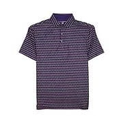 Camisa polo Hickey Freeman Golf para hombre púrpura a rayas $94 Foto 3 de 3