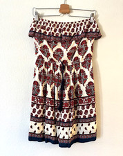 Mossimo Supply Co. Strapless Mini Dress Size S Bohemian Tassel Cinched Waist