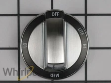 New Genuine OEM Whirlpool Oven Range Surface Burner Knob WPW10415450
