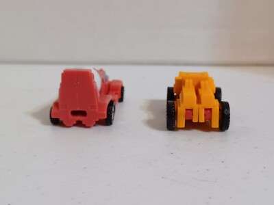 Lot of 2 Construction Patrol Micromaster 1990 G1 Transformers Action Figure