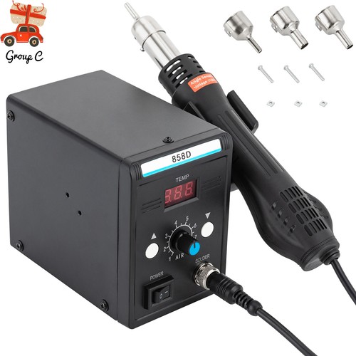 858D Hot Air Heat Gun SMD Rework Station Iron Solder Soldering Welding AU