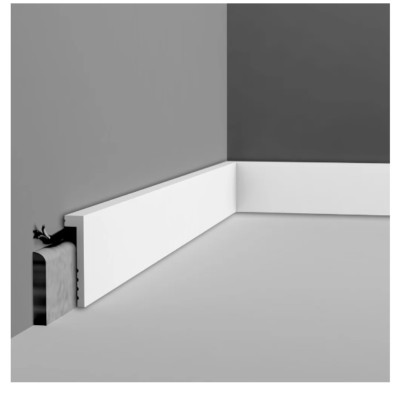 Wall Base board Polystyrene 0.875'' Thick x 4'' Wide x 78.75'' Length White