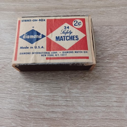 Vintage Diamond Kitchen Matches 2Cent Safety Matches Unused US Shipping