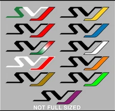 Lamborghini Aventador SVJ Supercar Vinyl Decal Pair Set  *NOT FULL SIZE*