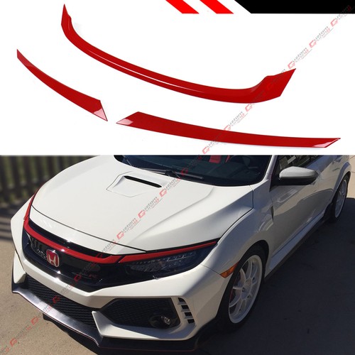 For Honda CIVIC CAR Grille Trim Accessories ABS Front Bumper Honeycomb