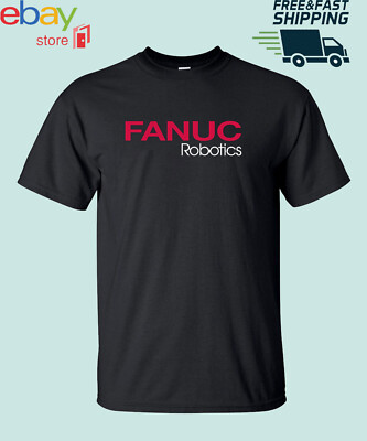 New Shirt Fanuc Robotics Industrial robots logo t shirt S - 4XL Gift