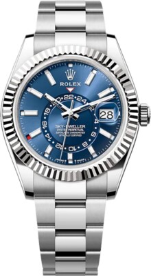 Rolex Sky-Dweller 336934 42mm Blue Dial Date Stainless Steel Oyster Men's Watch