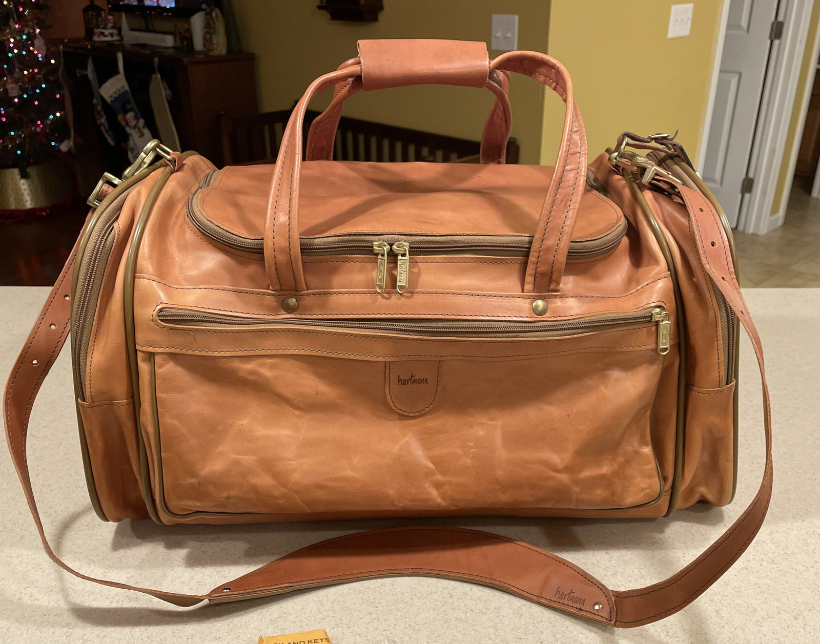 hartmann luggage leather vintage