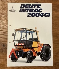 Orig. DEUTZ FAHR INTRAC 2004GI Prospekt Brochure Traktor Schlepper Bulldog C1