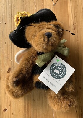 Boyds Bears Bumble B. Buzzbee Sunflower Bee Plush Bean Bear Collectible Doll NEW