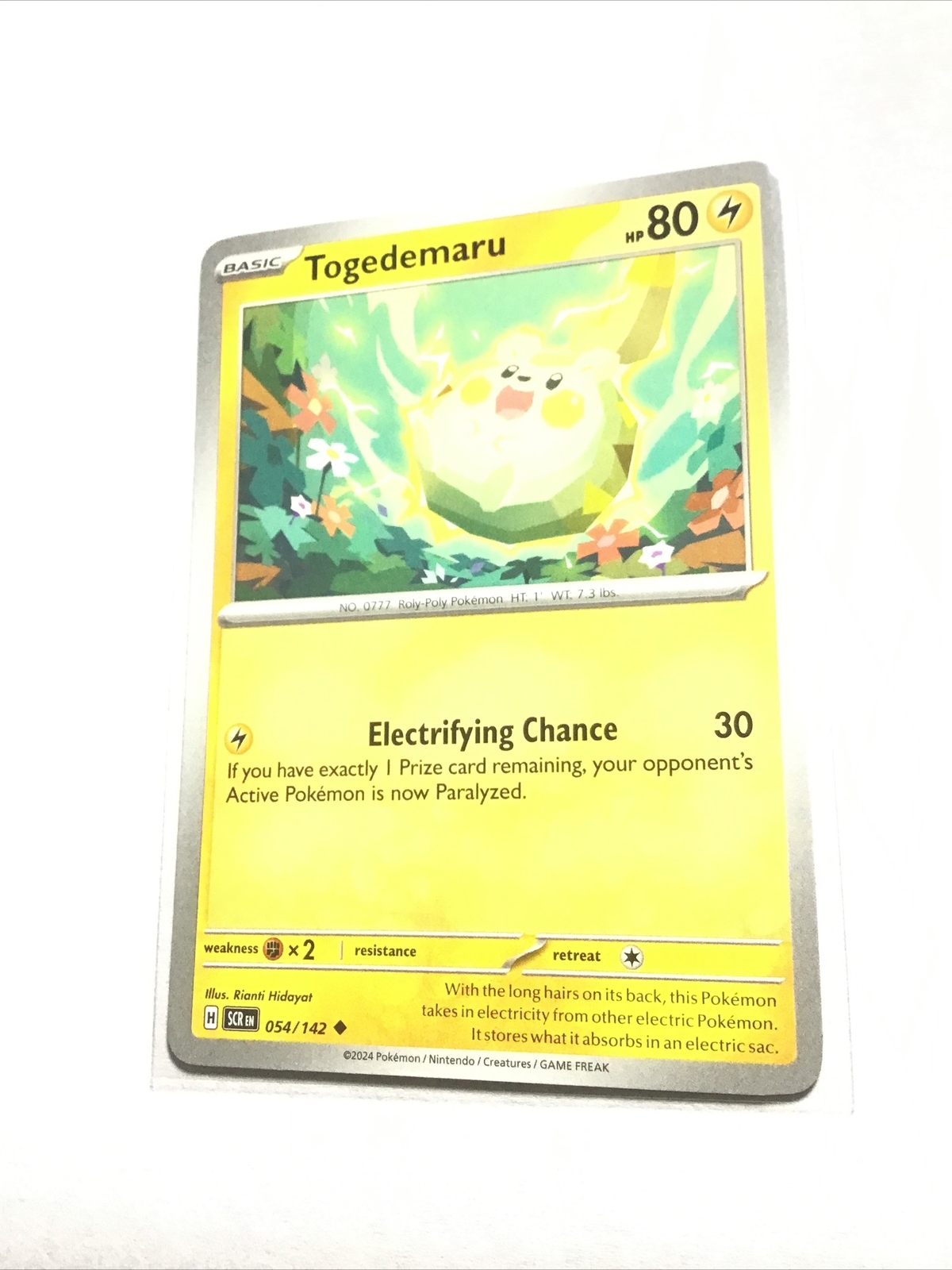 TOGEDEMARU - 054/142 - Stellar Crown - Pokemon Card - NM