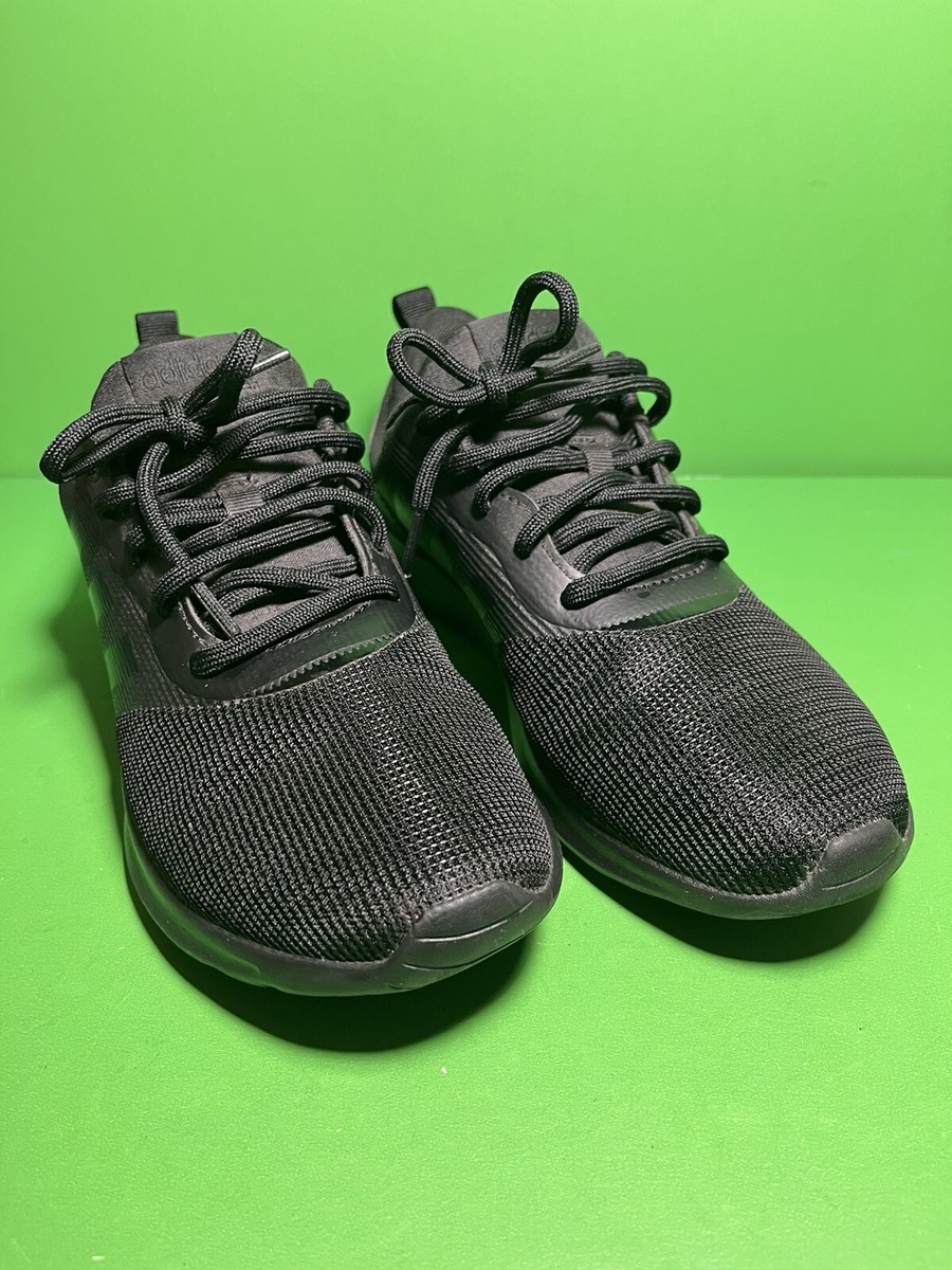 Adidas HWI 28Y001 Mens Black Lace Up Round Toe Running Shoes Size