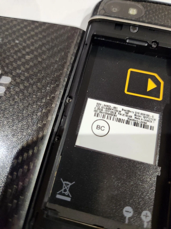 Teléfono celular Blackberry Q10 T-Mobile como está pieza de desecho al por mayor a granel Foto 4 de 4