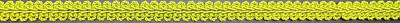 1/2'' Lime Green French Chinese Gimp Braid Fabric Trim 7 Yards