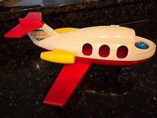Vintage Fisher Price Airplane Little People Jet Airplane Toy