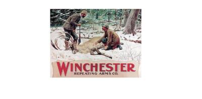 WINCHESTER REPEATING ARMS RETRO LOOK SCHILD Vintage METALLSCHILD WAND TÜRSCHILD