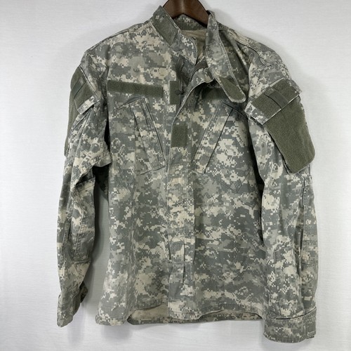 US Army Military ACU Digital Combat Uniform Shirt Top Jacket Blouse SM REG - Picture 5 of 11