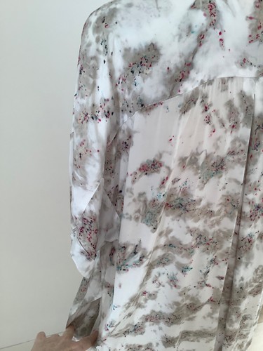 RABENS SALONER Handcrafted Encovero 100% Viscose white tie dye maxi dress xs/s - Picture 8 of 18
