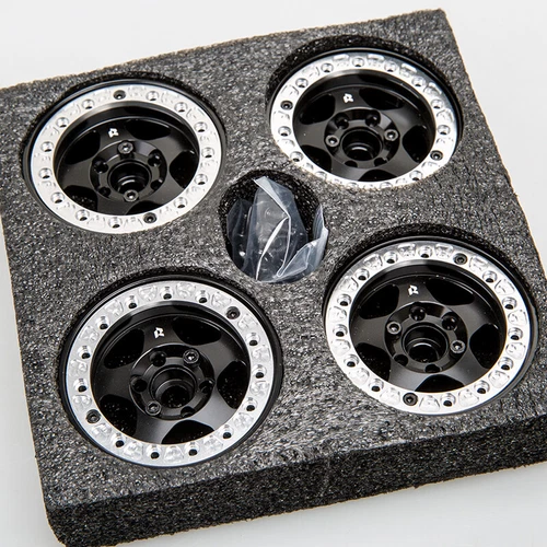 Llanta de rueda Beadlock de latón estrecho de 1,9" de 1/10 radiocontrol para coche sobre orugas SCX10 TRX4 VS4-10 4 un. - Imagen 12 de 14