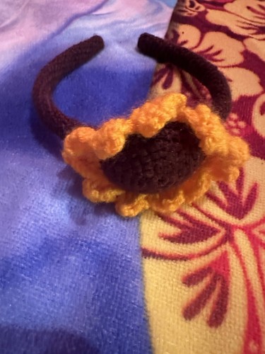 crochet hair band Sunflower Each - Picture 6 of 10