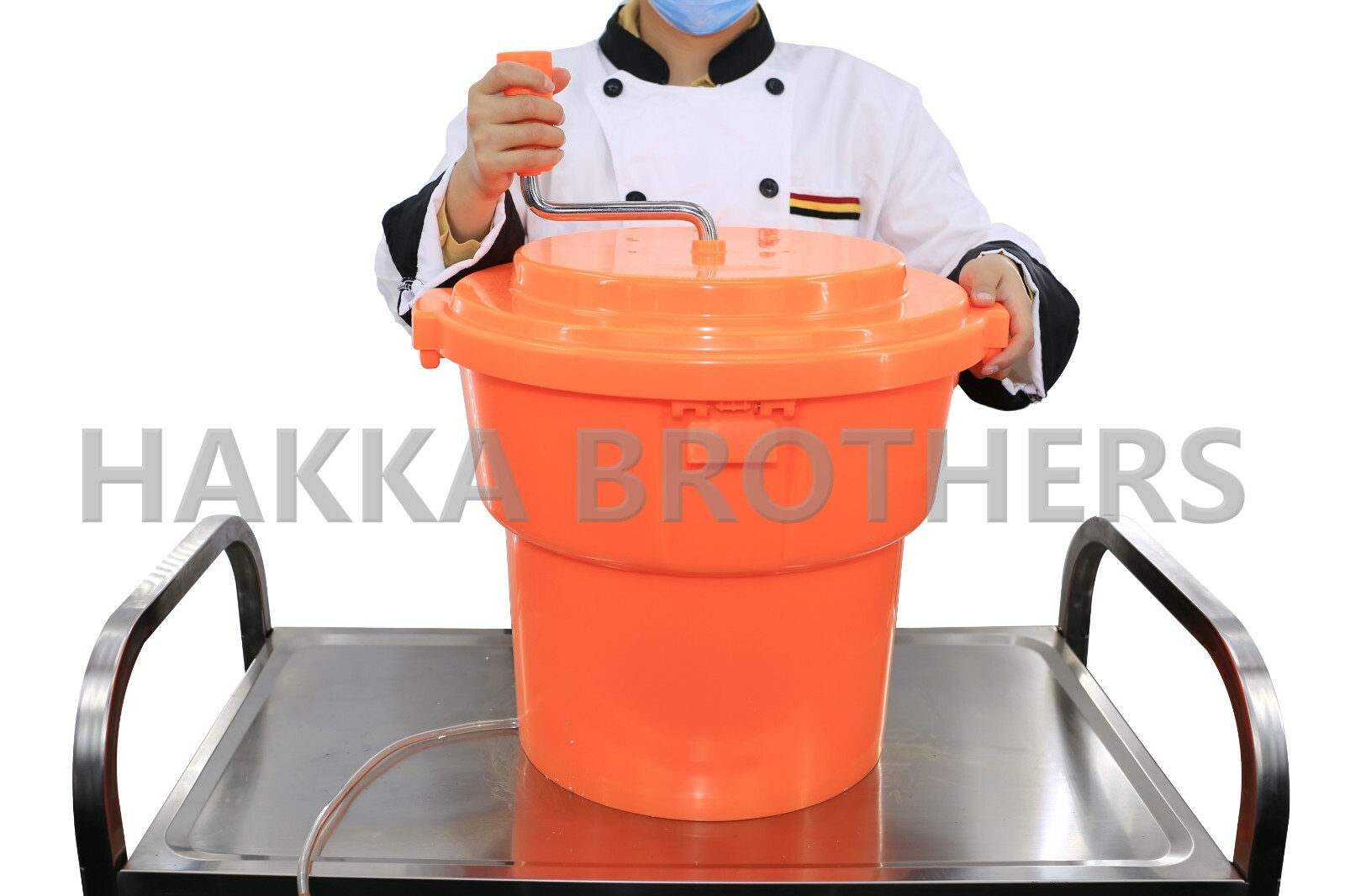 Hakka 5 Gal/20 Qt Large Commercial Salad Spinner Jumbo Manual Lettuce