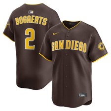 San Diego Padres Xander Bogaerts #2 Nike Brown 2025 Official MLB Limited Jersey