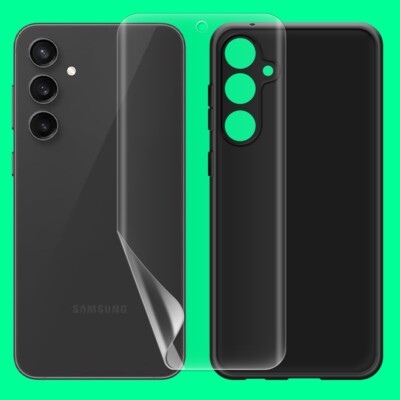 Clear Hydrogel Screen Protector Case fits Samsung Galaxy S23 FE 5G S711U Phone