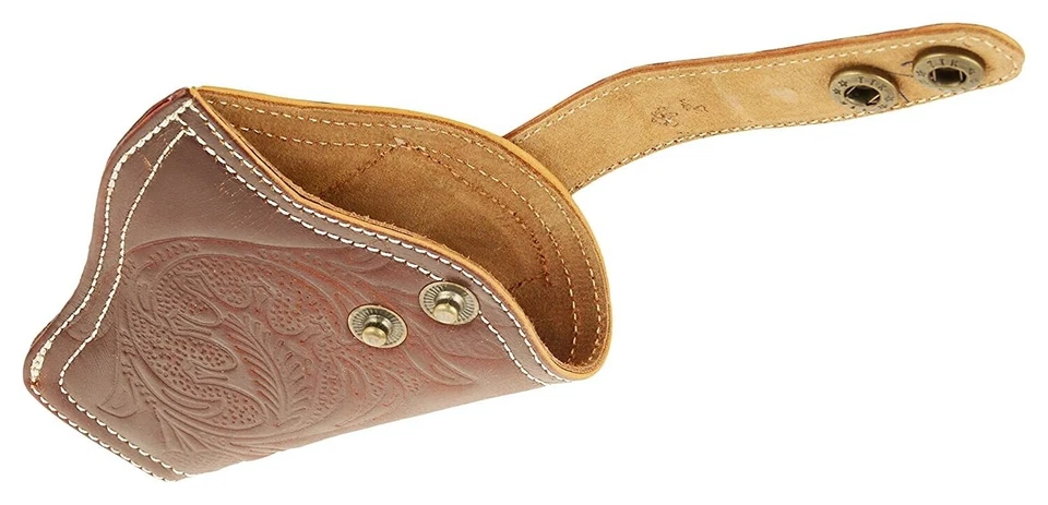 STG Italian Leather Printed Tooling Holster for 12 Magazines Revolver/Pistol - Image 3 of 4