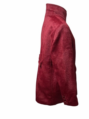 Katherine Kelly Women’s Size 10 Alpaca Wool Blend Burgundy Button Coat - Picture 3 of 8