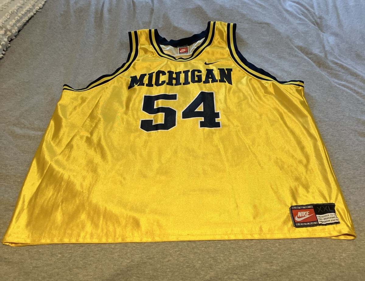 希少 ロバート・トレイラー ミシガン大学時代 ユニフォーム USA製 Vintage - Nike Team - Michigan Wolverines - ROBERT TRAYLOR - #54