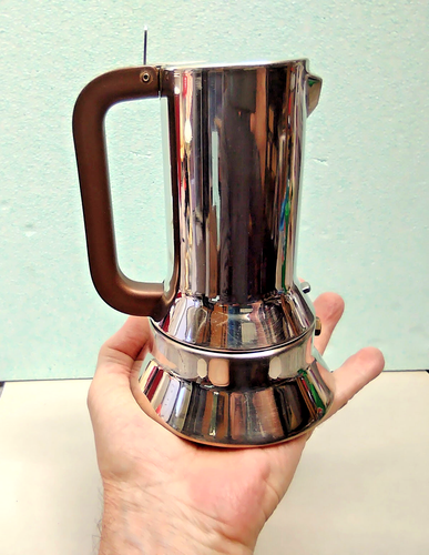 ALESSI 9090 Kaffeemaschine Richard Sapper 1979 - 2/3 Tassen Induktion Vintage gebraucht - Bild 1 von 8