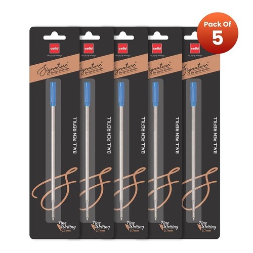 5X Cello Signature Series 0.7mm Ball Pen Refill Fits All Signature Ball Pens FS - Picture 2 of 3