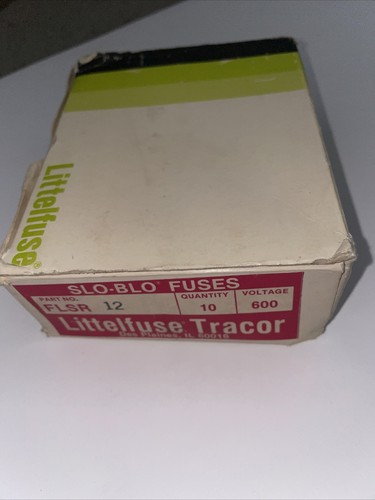 NEW Littlefuse FLSR12 Time Delay SLO-BLO 12A 600VAC Fuse - Picture 3 of 3