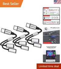 Versatile Dual USB C Splitter Adapter for Seamless Device Connectivity