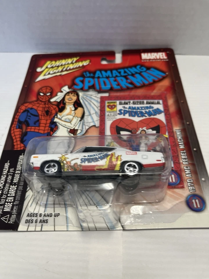 Johnny Lightning The Spiderman 1961 Pontiac Ventura 2004 Marvel - Image 3 of 4
