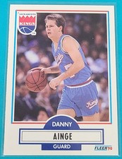 1990 Fleer    #162 Danny Ainge Sacramento Kings Basketball Card E6