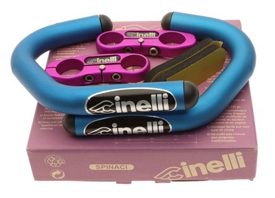 Cinelli Spinaci Handlebar Extensions Metallic Blue/Purple Time