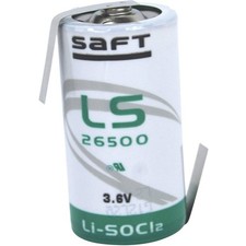 Saft LS 26500 HBG Spezial-Batterie Baby (C) Z-Lötfahne Lithium 3.6 V 7700 mAh 1