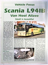 SCANIA L941B Van Hool Alizee Bus Commercial Vehicle Sales Brochure