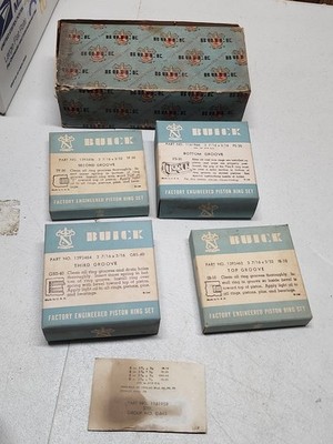 1950-1952 BUICK ROADMASTER PISTON RING SET STANDARD NOS GM P/N 1161958 OEM