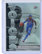2025 Topps Chrome Shai Gilgeous-Alexander Voices Refractor Thunder C102
