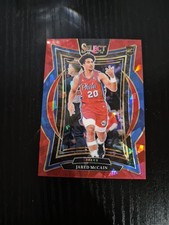 2024-25 Panini Select - Concourse Jared McCain #82 Red Cracked Ice Prizm (RC)