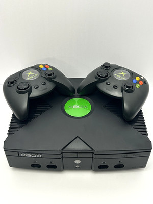Xbox Original Console Bundle w/Two Controllers - Cleaned - Tested DUKE EDITION