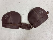 Para skórzanych nakolanników VINTAGE RAWLINGS D&M St Louis CATCHER'S lata 30. Baseball