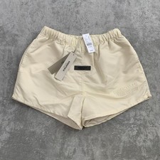 Fear Of God Essential Shorts Mens XS Nylon Running 3  Egg Shell Workout Gym