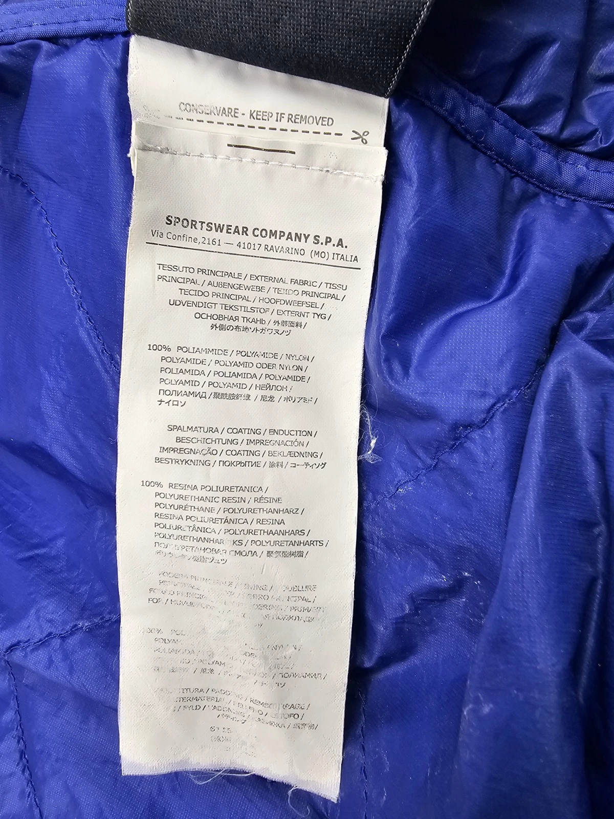 stone island men L micro rip stop primaloft hooded jacket blue full zip packable - product detail image 8