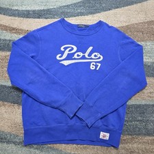 Polo Ralph Lauren Crewneck Sweatshirt Pullover Polo 67 Blue Size Large
