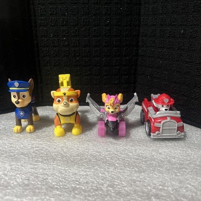 Paw Patrol Chase Police Figure 2.5'' Yellow Stripe on Hat Skye rubble & Marshall