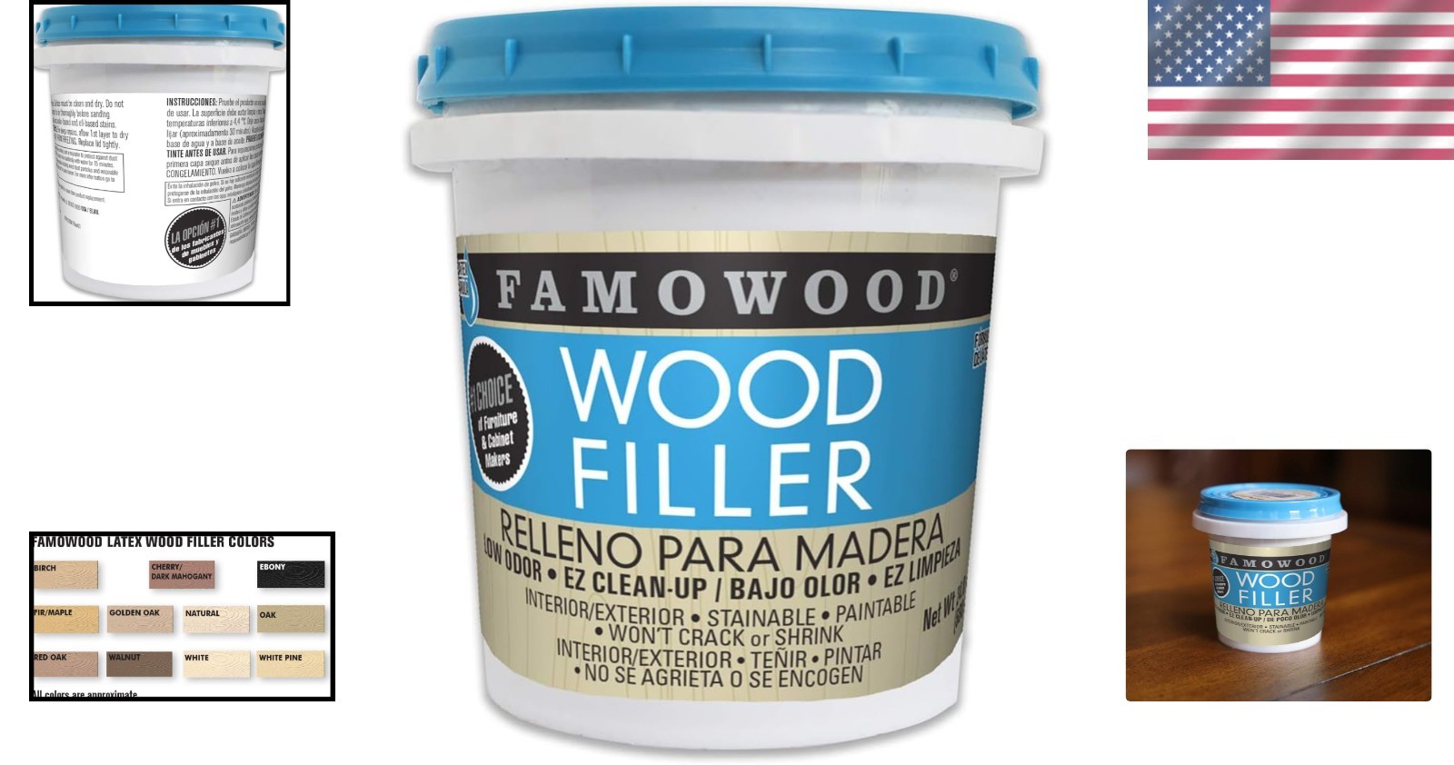 Wood Filler Latex Wood Filler Interior Exterior Paintable Crack Repair
