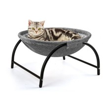 Raised Cat Hammock Bed, Pet Bed for for Indoor Cats, Standing Cat Cot with Wa...